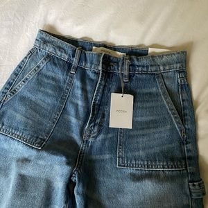 Hidden high waist carpenter jeans